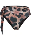 AGENT PROVOCATEUR HESTER LEOPARD PRINT BIKINI BOTTOMS