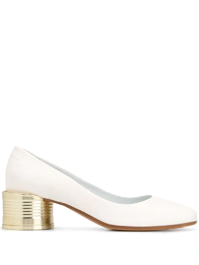 Mm6 Maison Margiela Tin Can Pumps In White