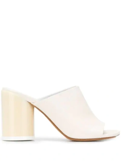 Mm6 Maison Margiela Chunky-heel Sandals In White