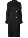 EUDON CHOI DOUBLE BREASTED BUTTON DOWN COAT