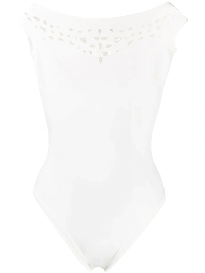 Murmur Cut-detail Bodysuit In White