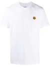 Kenzo Embroidered Tiger Motif T-shirt In White