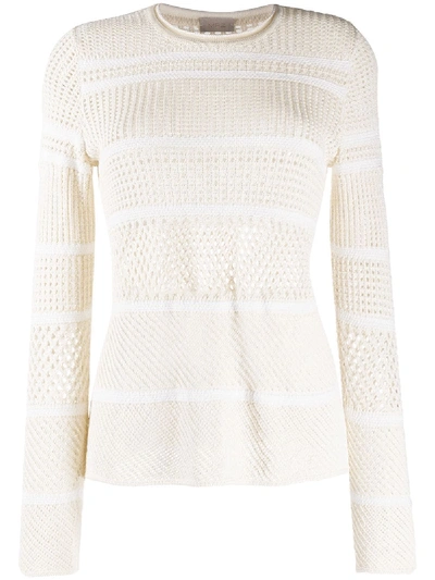 Mrz Open-knit Jumper In Neutrals