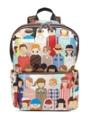 FENDI PEOPLE PRINT BACKPACK