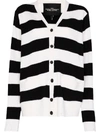 THE MARC JACOBS GRUNGE STRIPED CARDIGAN