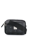 Mcm Klassik Logo-print Crossbody Bag In Black