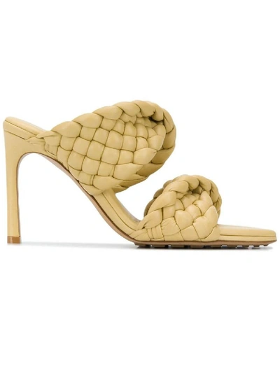 Bottega Veneta Bordeaux Intreccio Sandals In Neutral
