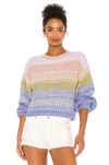 525 AMERICA MIXED MARL PULLOVER SWEATER,525A-WK383