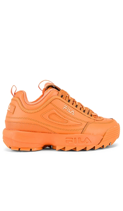 Fila Disruptor Ii Premium Sneaker In Cadmium Orange
