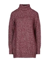 Anneclaire Turtleneck In Maroon