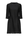 Dolce & Gabbana Short Dresses In Black