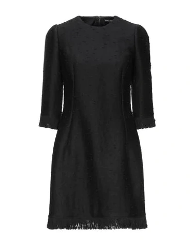 Dolce & Gabbana Short Dresses In Black