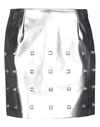 Pinko Midi Skirts In Silver