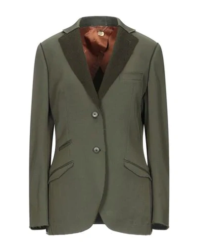 Maurizio Miri Suit Jackets In Military Green
