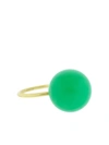 Irene Neuwirth 18kt Yellow Gold Chrysoprase Sphere Ring In Green