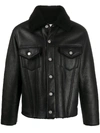 MAISON MARGIELA shearling-lined leather jacket