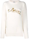 LOEWE EMBROIDERED LOGO WOOL JUMPER