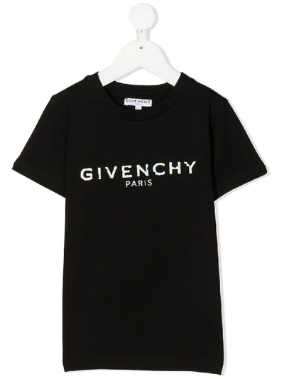 Givenchy Contrast Logo T-shirt In Black