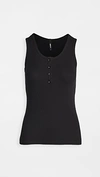 ASKK NY HENLEY TANK BLACK,ASKKK30016