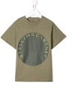 Stella Mccartney Logo Print T-shirt In Green