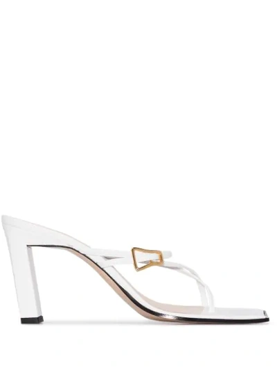 Wandler Buckled-strap Leather Sandals In White