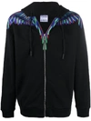 MARCELO BURLON COUNTY OF MILAN WINGS ZIP-UP HOODIE