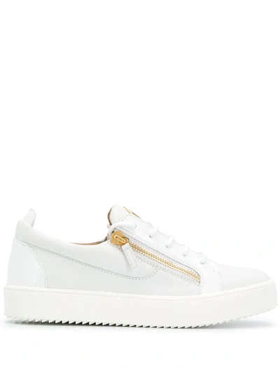 GIUSEPPE ZANOTTI FRANKIE ZIP-DETAIL LOW-TOP SNEAKERS