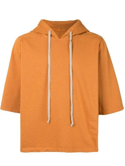 Rick Owens Drkshdw Boxy Fit Hoodie In Orange