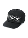 Givenchy Logo Print Cap In Black