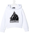 DSQUARED2 SEQUIN-EMBELLISHED COTTON HOODIE