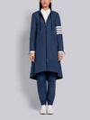 THOM BROWNE THOM BROWNE NAVY FLYWEIGHT TECH 4-BAR HOODED PARKA,FJT129A0623014831608