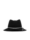 MAISON MICHEL HAT,1003088001 -BLACK