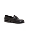 SAINT LAURENT MONOGRAM LEATHER LOAFERS,11442374