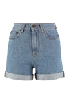 PHILOSOPHY DI LORENZO SERAFINI HIGH-RISE CUT-OFF DENIM SHORTS,11442415