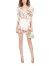 ZIMMERMANN BELLITUDE FLORAL PRINT LINEN SHORTS,11442278