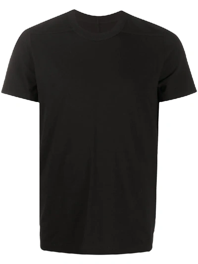 Rick Owens Panelled Short-sleeved T-shirt In Black