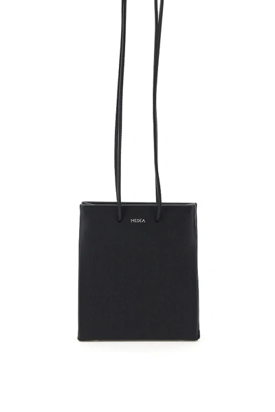 Medea Short Prima Bag With Long Strap In Black