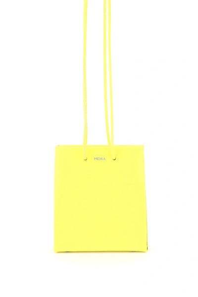 Medea Short Prima Bag With Long Strap In Yellow
