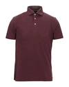 Brunello Cucinelli Polo Shirt In Maroon