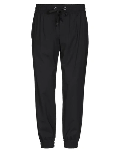 DOLCE & GABBANA DOLCE & GABBANA MAN PANTS BLACK SIZE 38 VIRGIN WOOL, SILK, ELASTANE,13491505GL 2