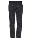 Dolce & Gabbana Dolce&gabbana Men Denim Pants With Plaque In Black