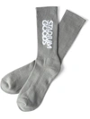 Stadium Goods Logo-print Crew Socks In Grey