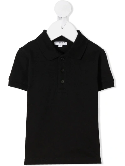 Givenchy Babies' Short-sleeve Polo Shirt In Black