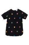 STELLA MCCARTNEY GLITTER STARS DENIM SHIFT DRESS,601301 SPK30