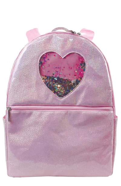 Iscream Kids' Heart Confetti Backpack In Pink