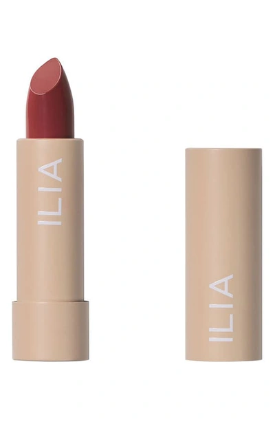 Ilia Color Block Lipstick - Rosewood In Red