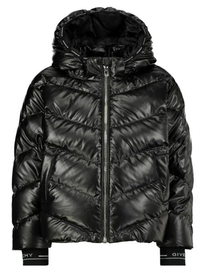 Givenchy Kids Down Jacket For Girls In Black