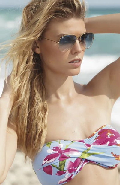 Ray Ban 'original Aviator' 58mm Sunglasses In Gold