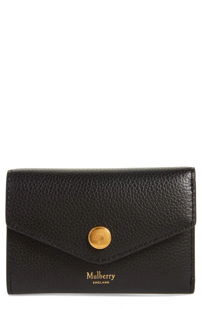 Mulberry Bifold Leather Card Case In Black