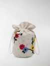 GANNI 花卉珠饰水桶包,15556711